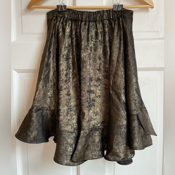 Zadig & Voltaire Gold Skirt - Picture 2 of 5